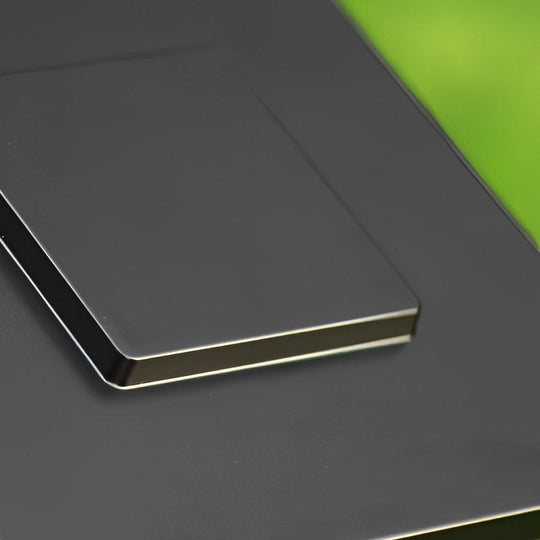 Square Black Solar LED Lawn Lights with Ribbed Glass