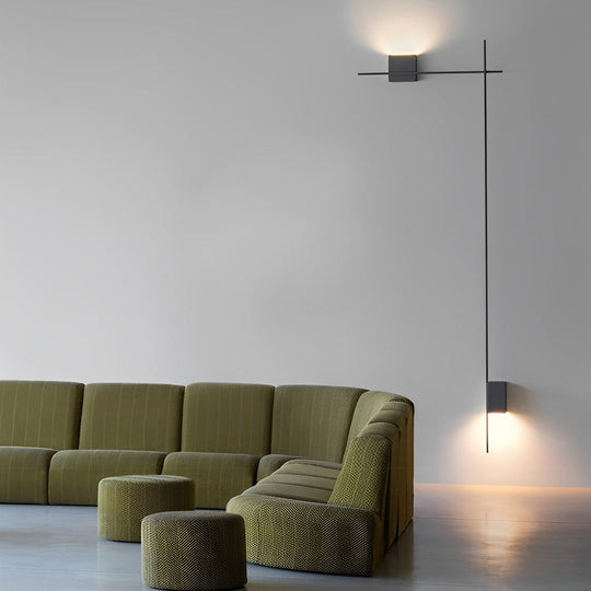 Square Strip Three Step Dimming Nordic LED Wall Lamp