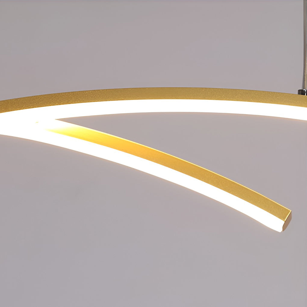 Creative Linear Design LED 3-Step Dimming Modern Chandelier