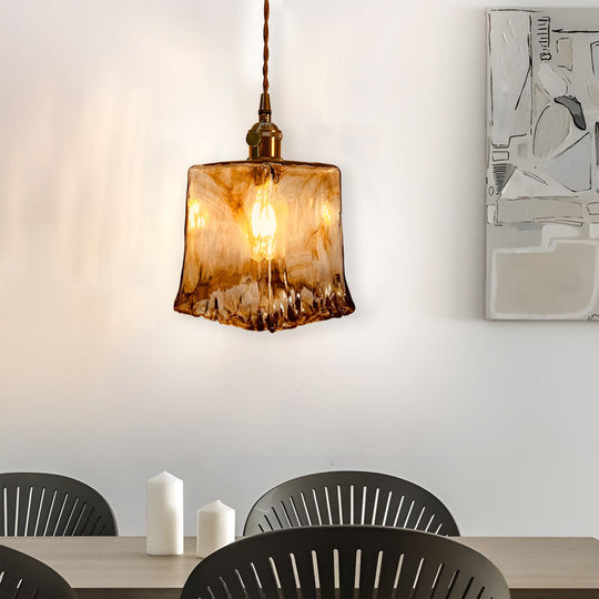 Creative Electroplated Metal Glass LED Nordic Island Light Hanging Lamp
