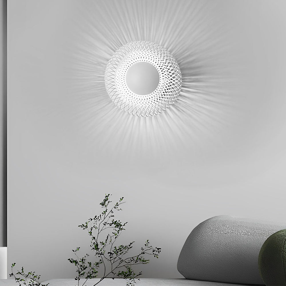 Circular Nest Grid Artistic Modern LED Wall Lamp