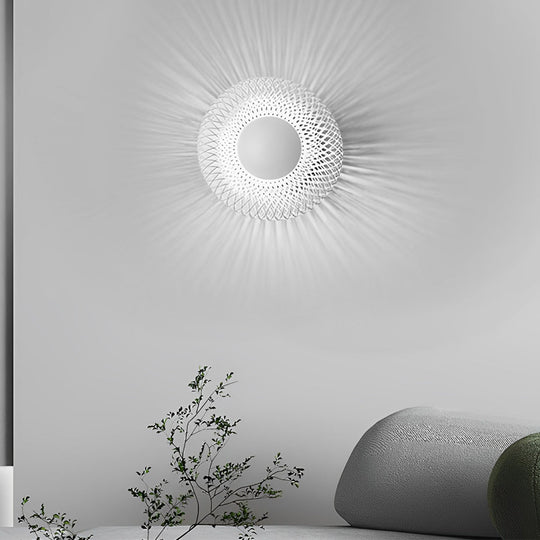 Circular Nest Grid Artistic Modern LED Wall Lamp