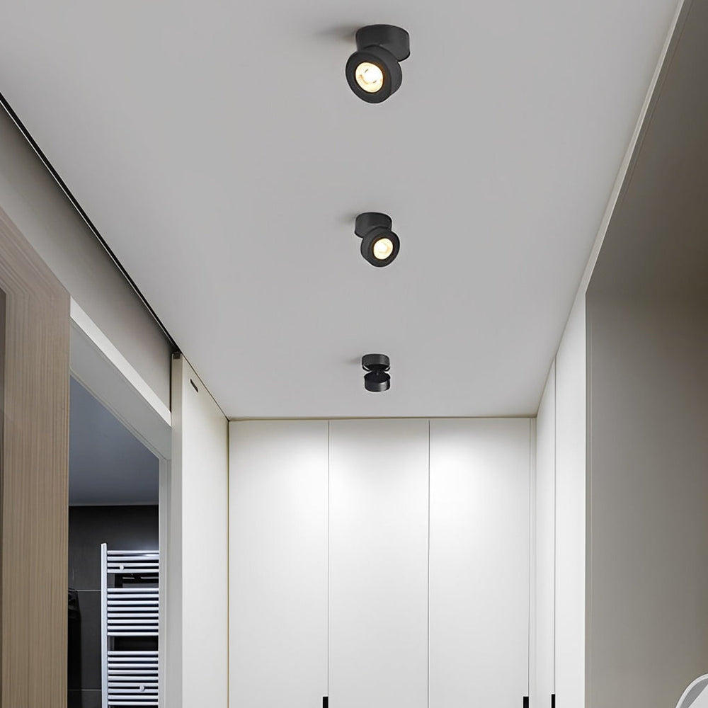 Round – 7W Foldable LED Spotlight with Rotating Head for Ceiling Flush Mount