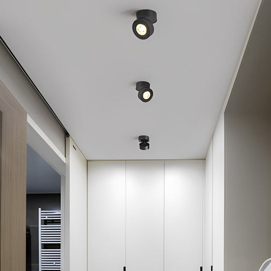 Round – 7W Foldable LED Spotlight with Rotating Head for Ceiling Flush Mount
