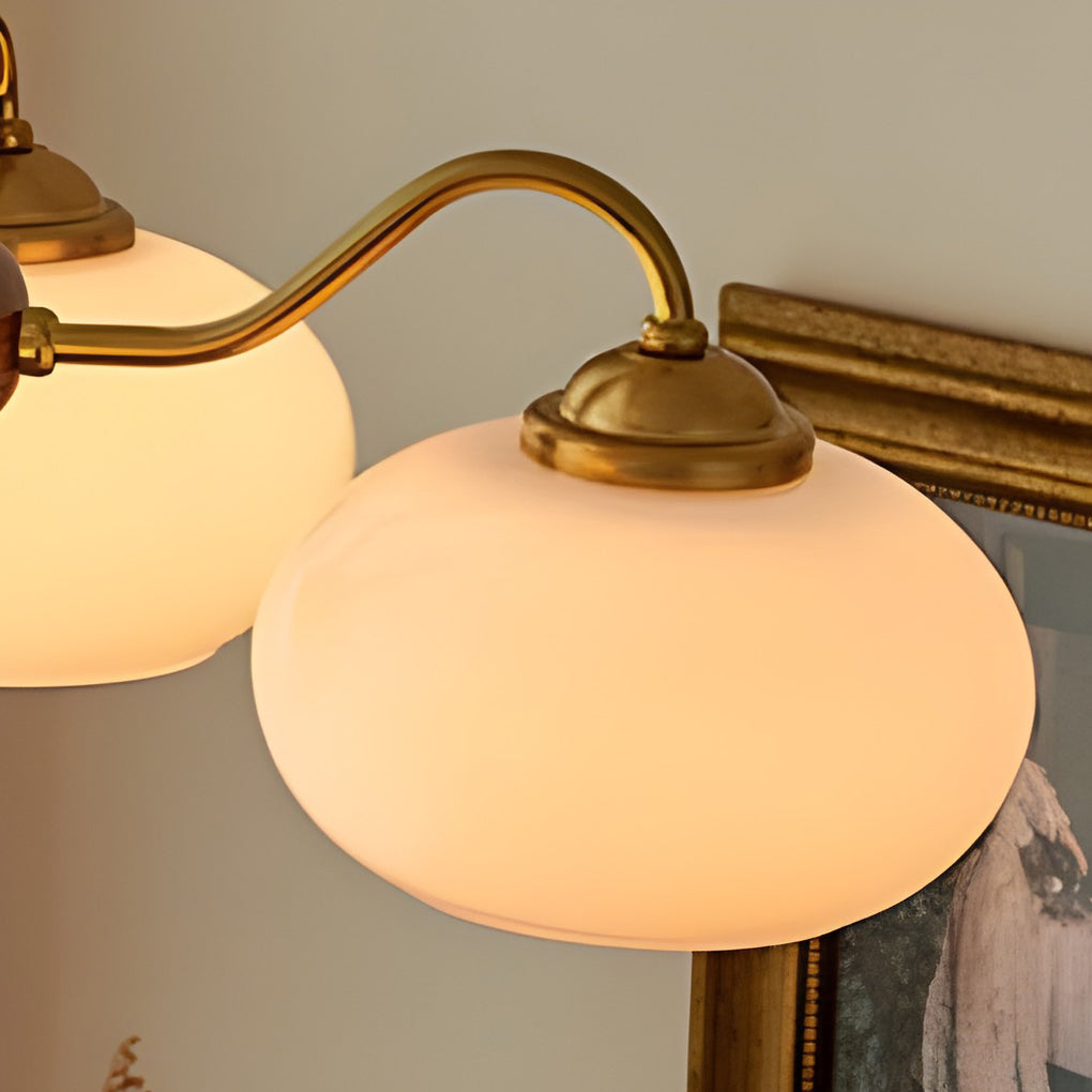 4-Light / 6-Light Glass & Wood E27 LED Nordic Chandelier Hanging Ceiling Light