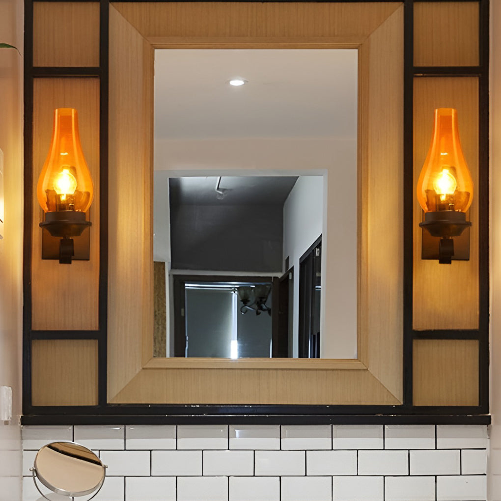 Retro Glass E27 Industrial Wall Lamp – Wall Sconce Lighting