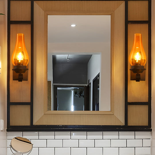 Retro Glass E27 Industrial Wall Lamp – Wall Sconce Lighting