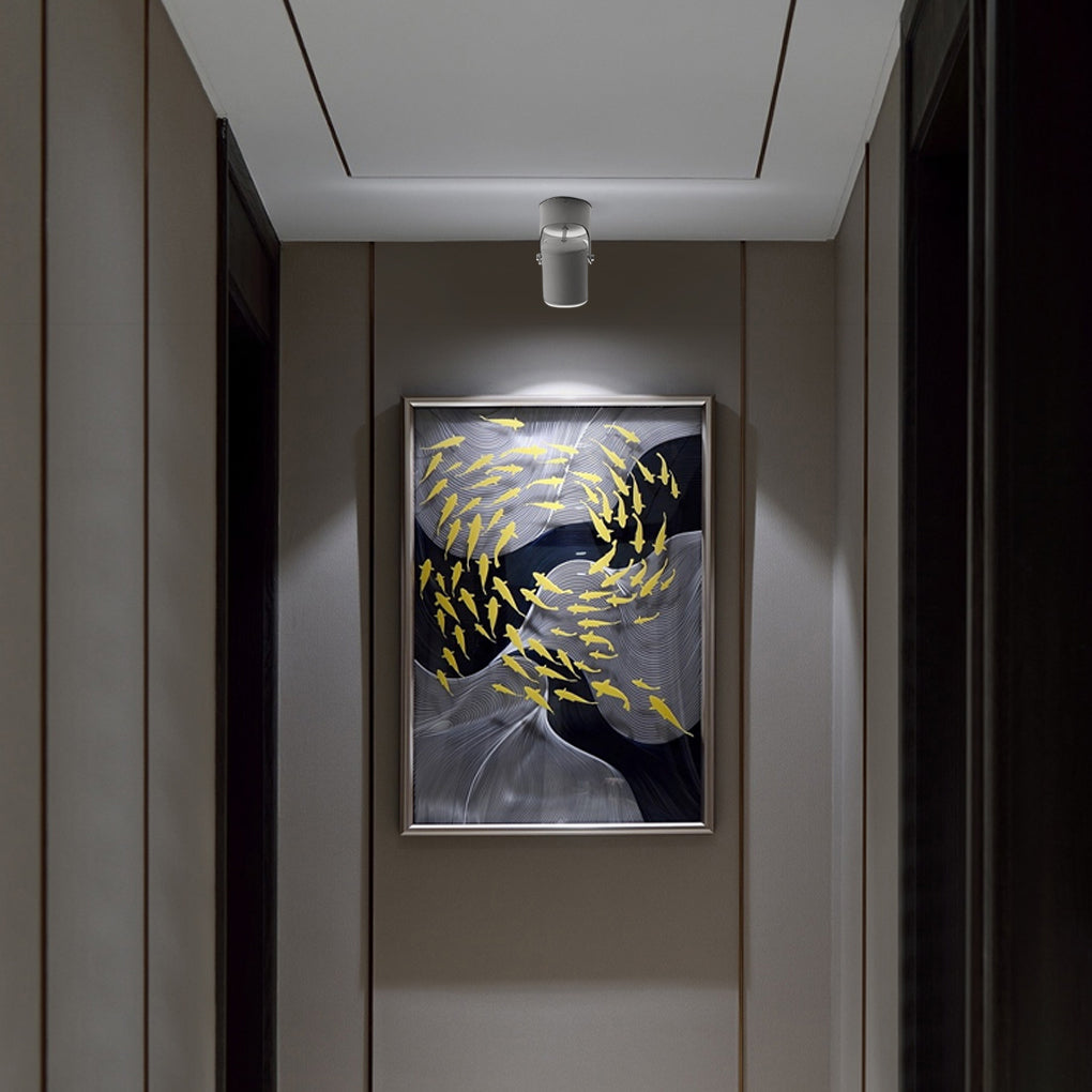 Adjustable Aluminum Round COB LED Modern Ceiling Spotlight / Downlight
