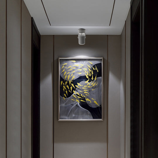 Adjustable Aluminum Round COB LED Modern Ceiling Spotlight / Downlight