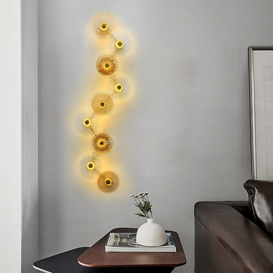 Creative Round Glass Luxury LED Post-Modern Wall Lamp
