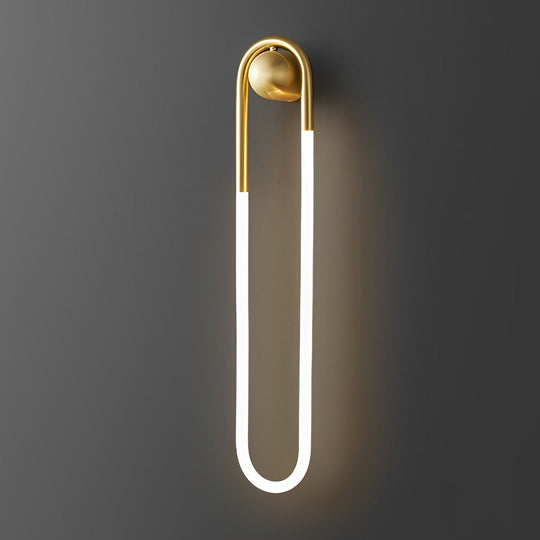 Round Rectangular Three Step Dimming LED Copper Wall Lamp
