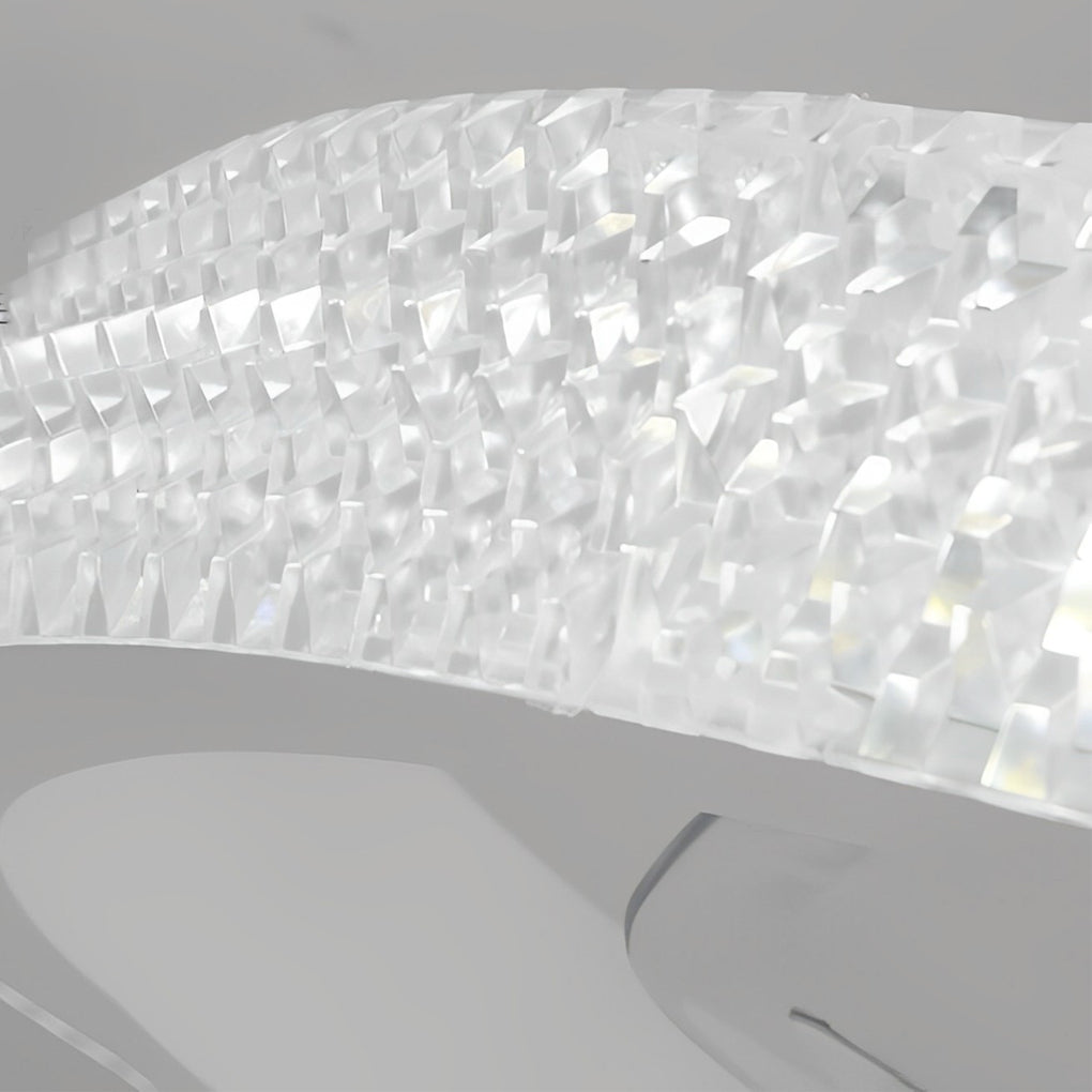 Round Inverter Mute LED Dimmable Bladeless Ceiling Fan with Remote