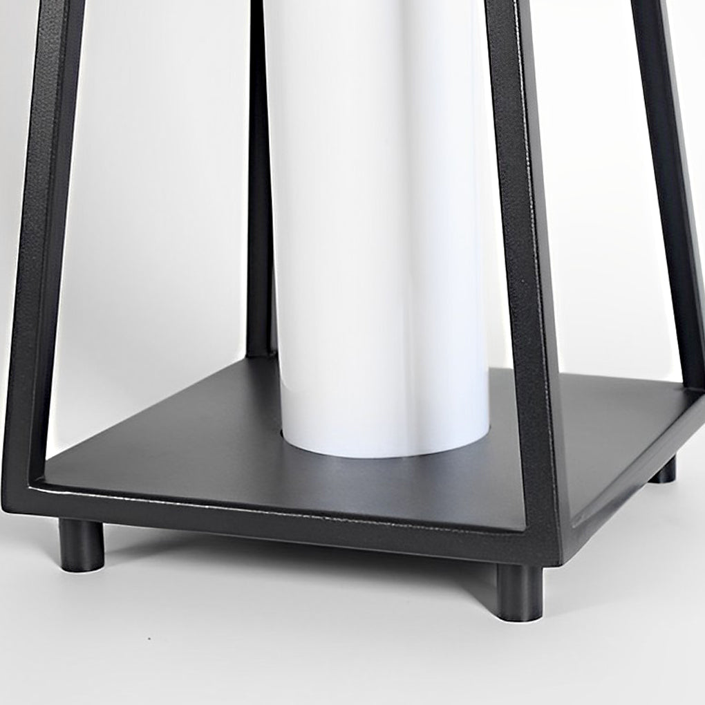 Portable Black LED Outdoor Floor Lamp – Waterproof & Removable