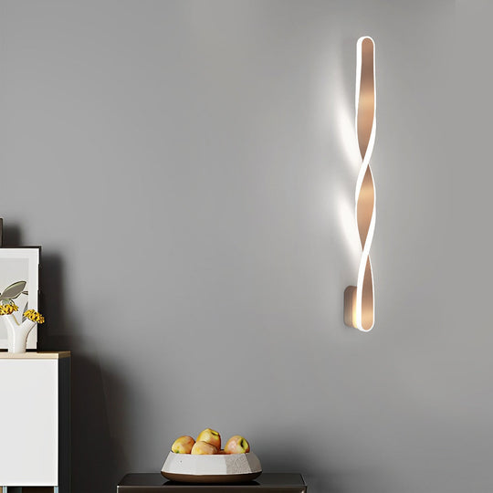 Spiral-Shaped 29W Minimalist LED Wall Sconce