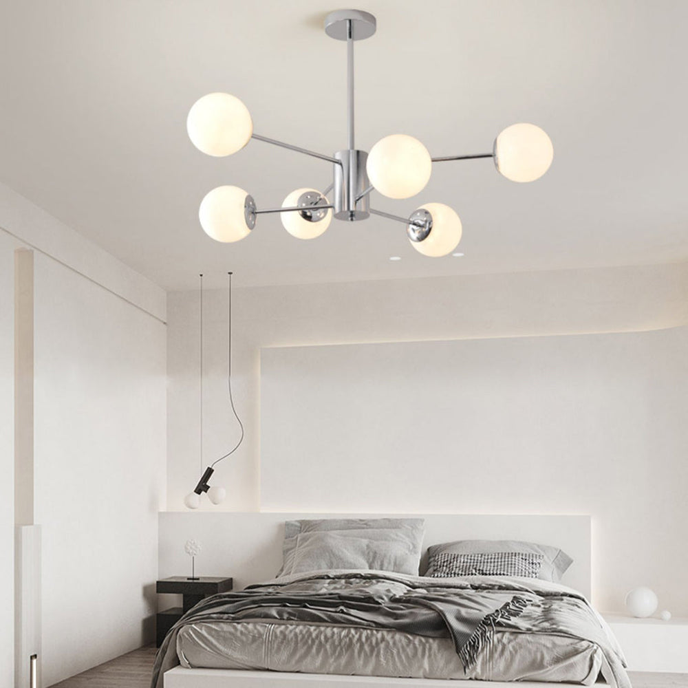 Molecular Lights Three Step Dimming Plating Glass Modern Chandelier