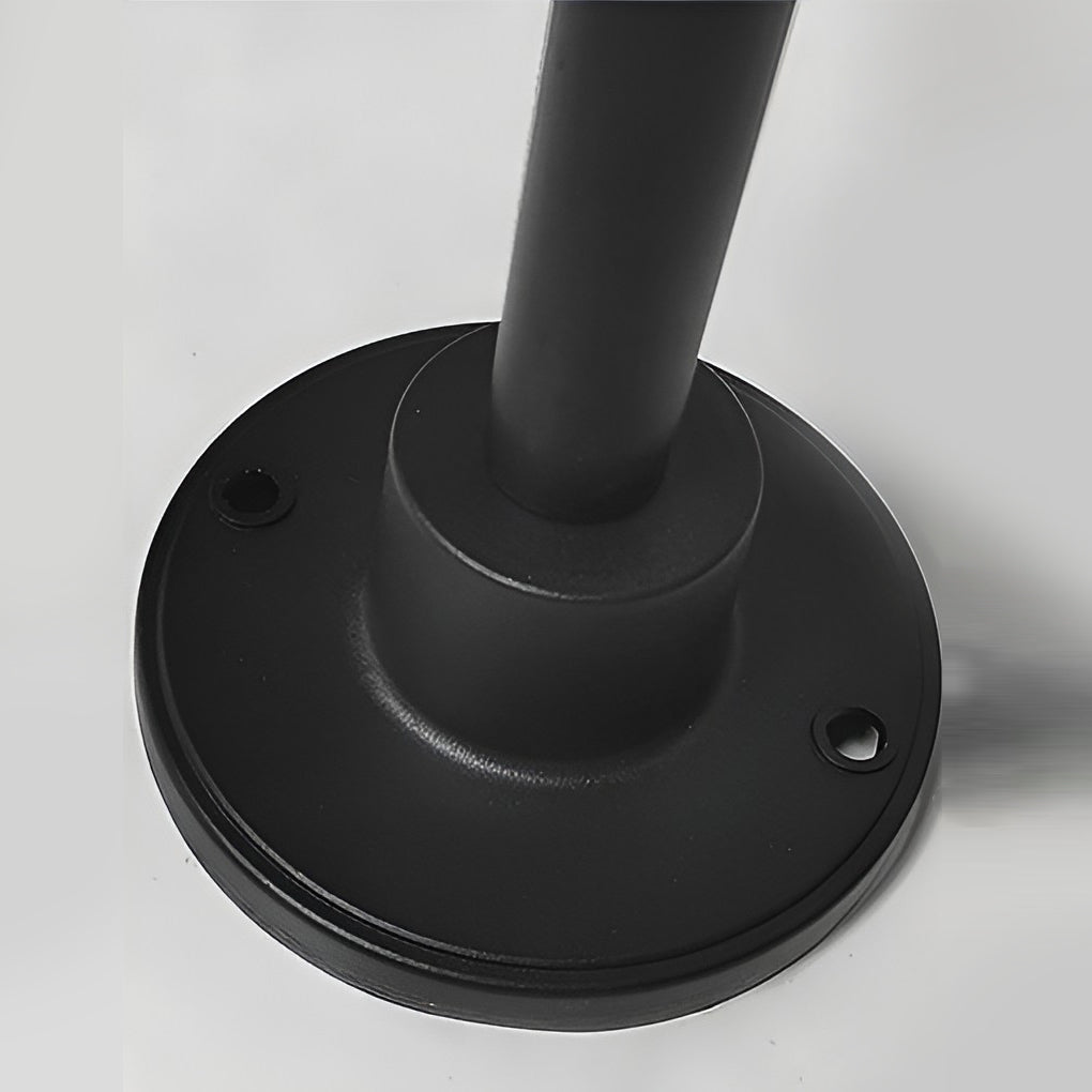 Modern Mushroom-Shaped LED Outdoor Path Light Black Finish