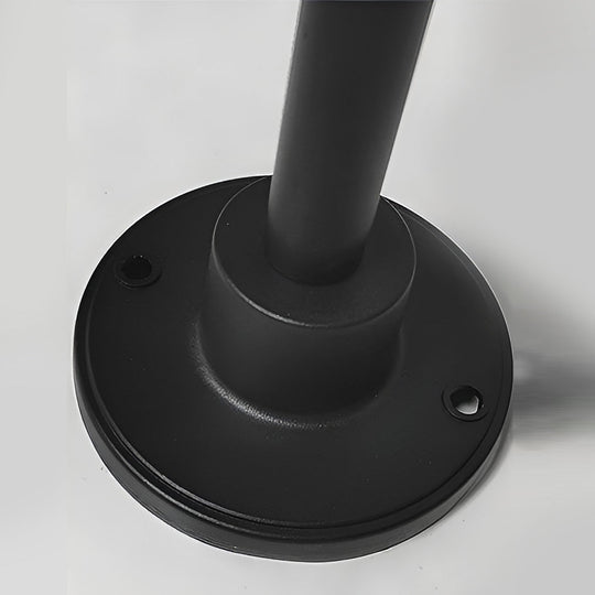 Modern Mushroom-Shaped LED Outdoor Path Light Black Finish