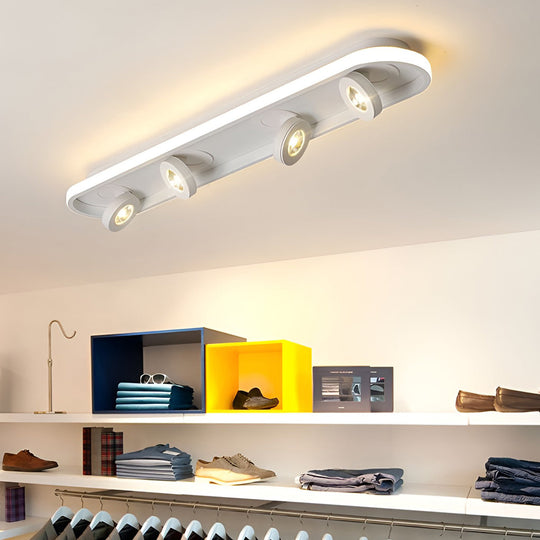 Rounded Rectangular – LED Adjustable Spotlight Modern Ceiling Light