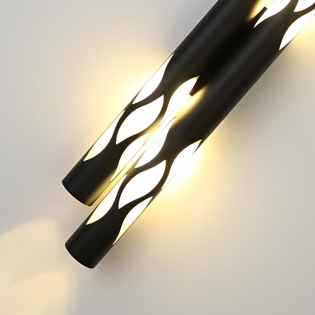 Flames Hollow Up and Down LED Modern Wall Lamp