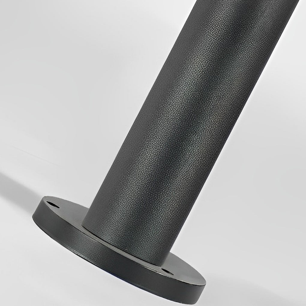 Geometric Diamond-Shaped Black LED Lawn Lamp
