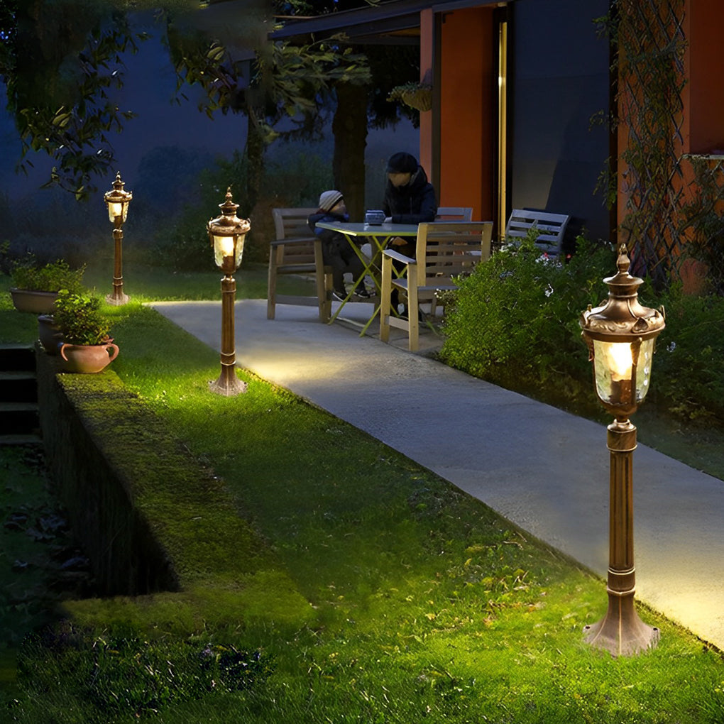 European Style Waterproof Outdoor Lawn Lamp Elegant Pathway Lighting