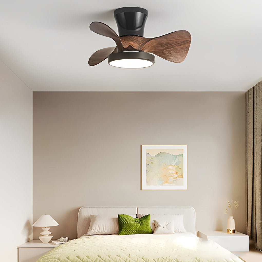 3-Blade Mute LED Dimmable Nordic Ceiling Fan with Remote