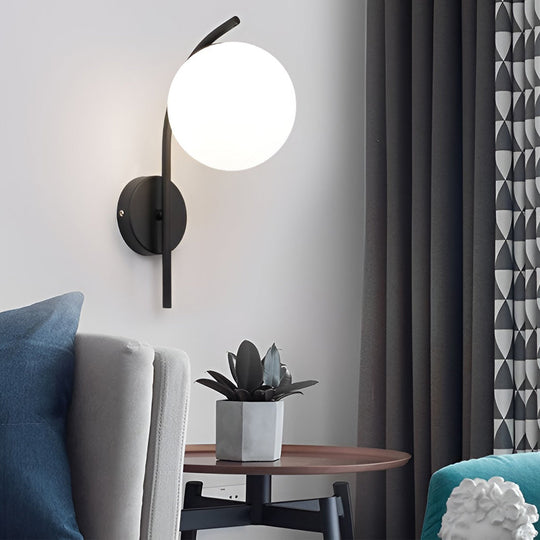 Creative Glass Ball-shaped LED Nordic Plug-in Wall Sconce