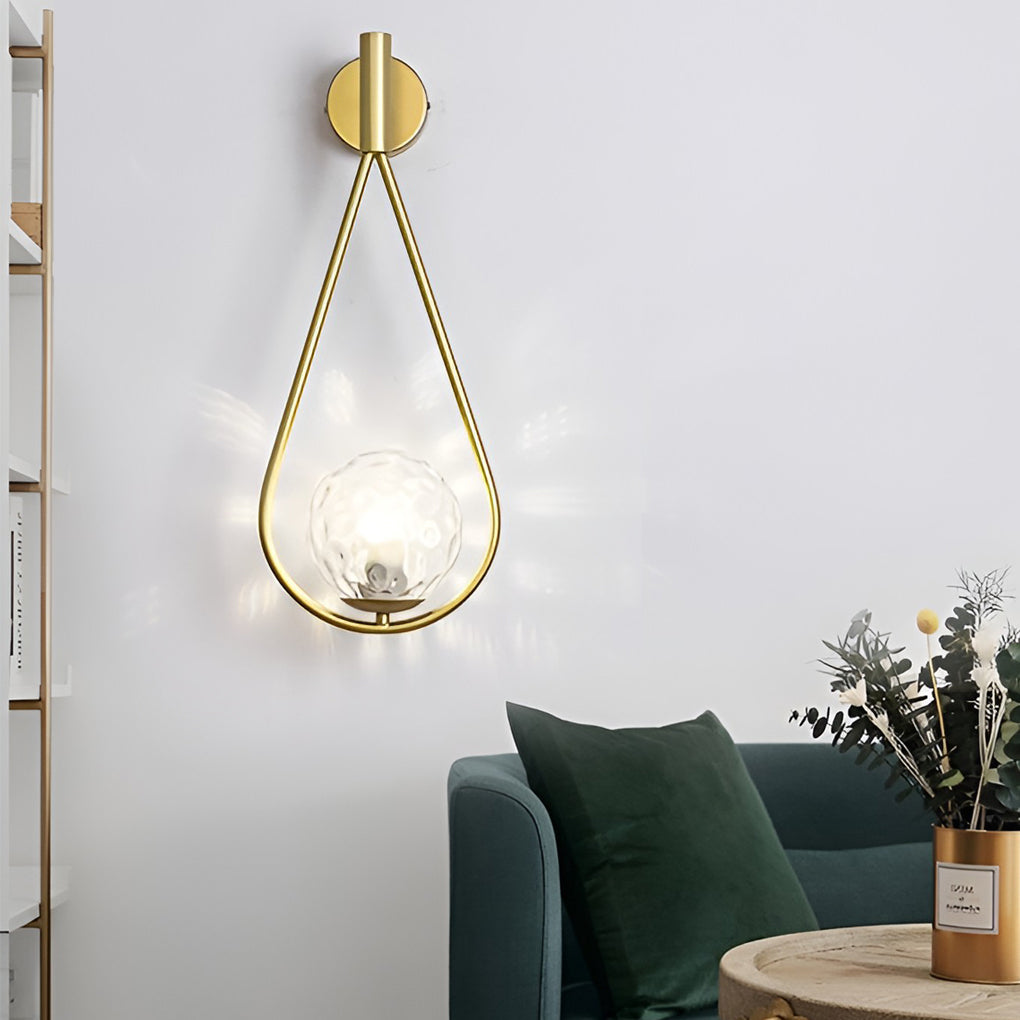 Water Drop Shaped LED Nordic Wall Lamp – Modern Wall Sconce