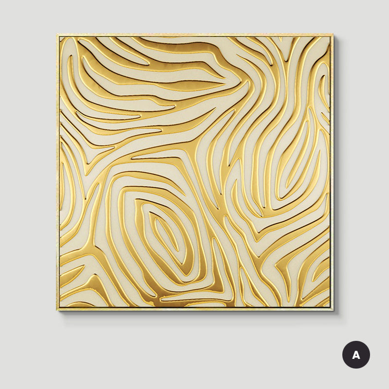 Abstract Geometric Formations Square Canvas Wall Art