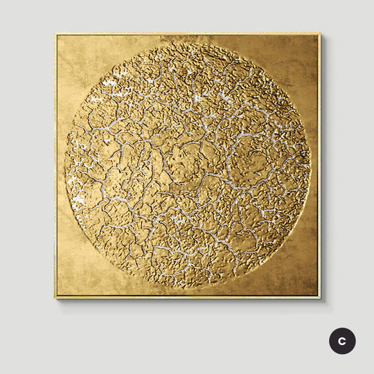 Abstract Geometric Formations Square Canvas Wall Art