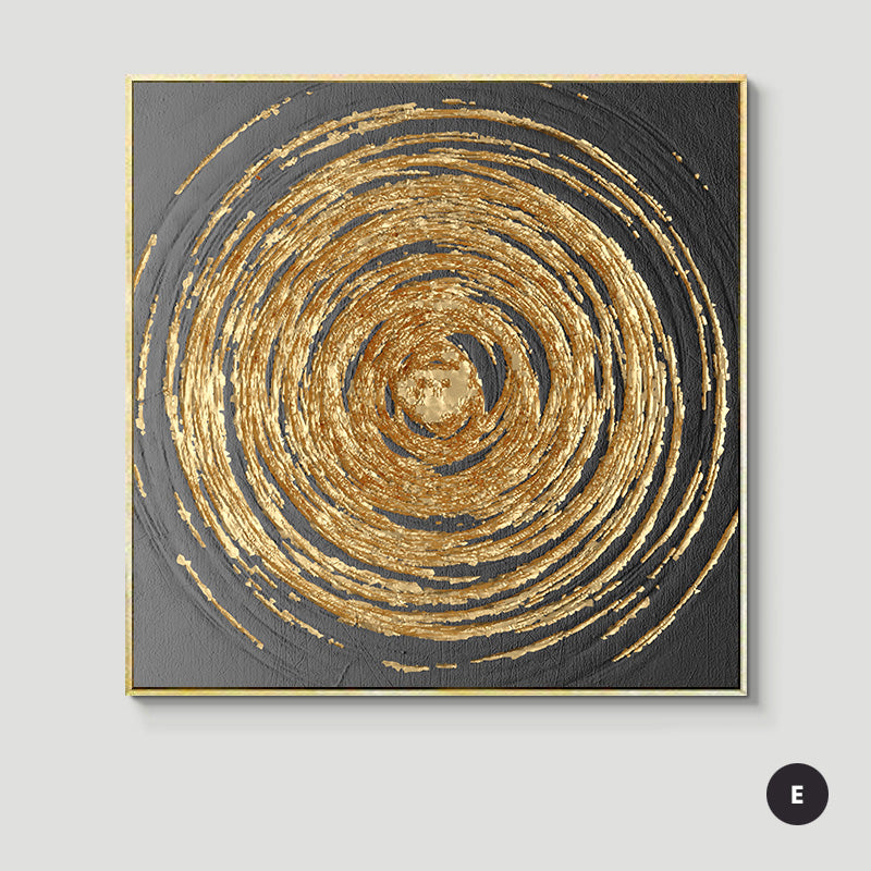 Abstract Geometric Formations Square Canvas Wall Art