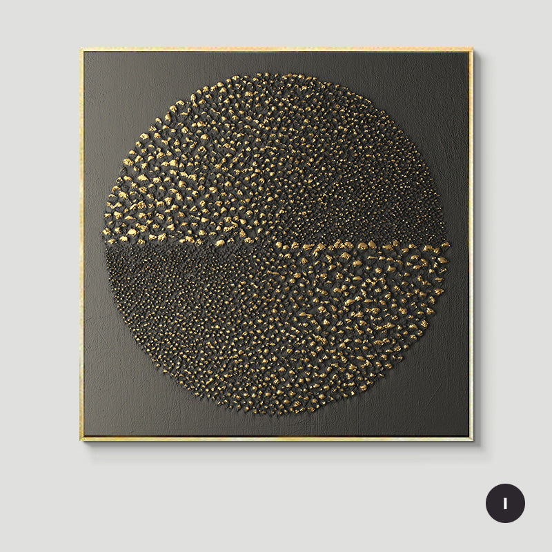 Abstract Geometric Formations Square Canvas Wall Art