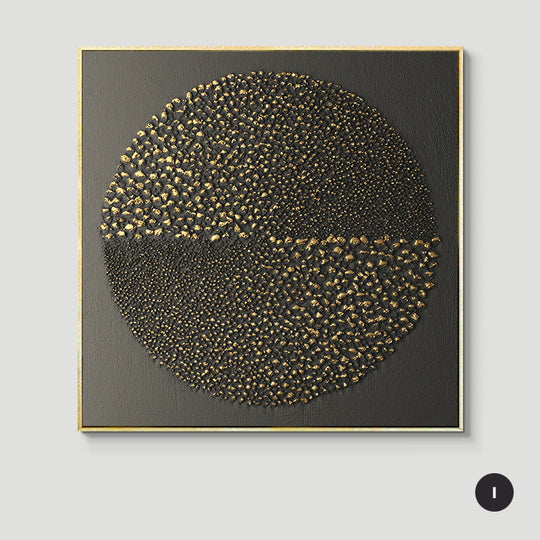 Abstract Geometric Formations Square Canvas Wall Art