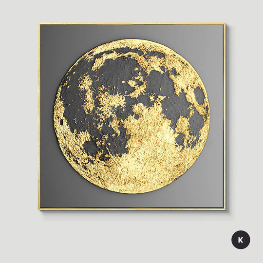 Abstract Geometric Formations Square Canvas Wall Art