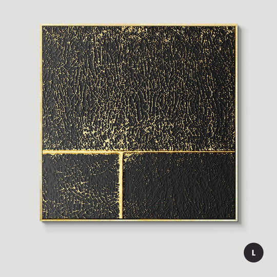 Abstract Geometric Formations Square Canvas Wall Art