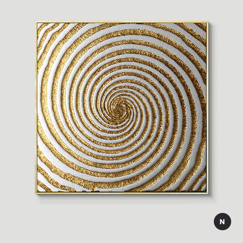 Abstract Geometric Formations Square Canvas Wall Art