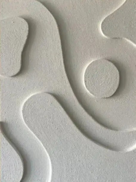 Abstract Contours White Grey Minimalist Canvas Wall Art