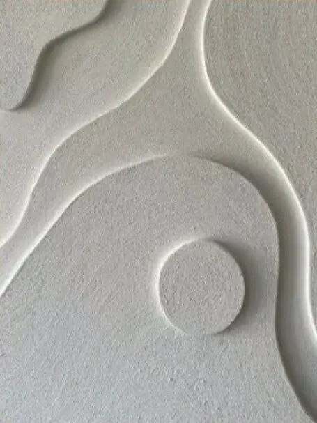 Abstract Contours White Grey Minimalist Canvas Wall Art