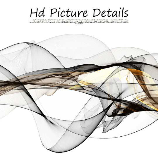 Abstract Flowing Lines Minimalist Wide Format Canvas Wall Art Unframed