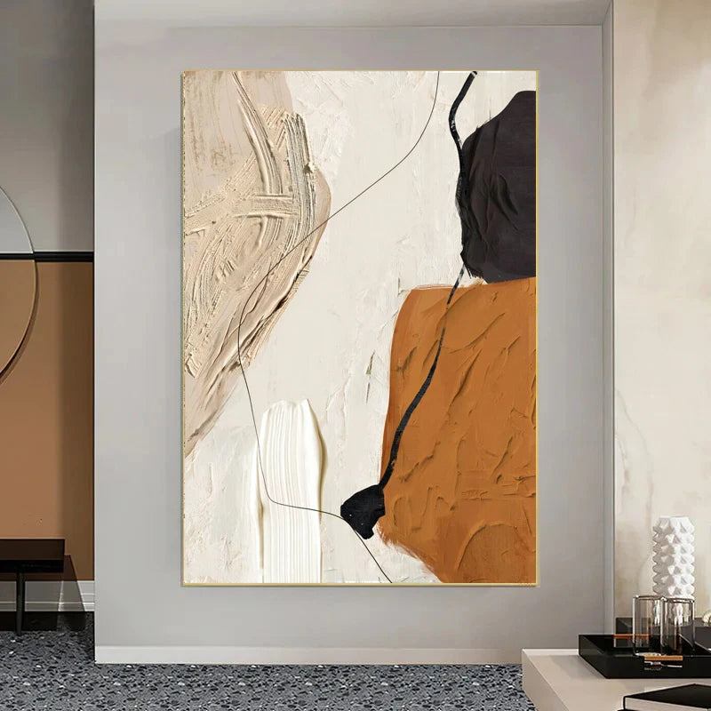 Abstract Flowing Textural Designs Canvas Wall Art