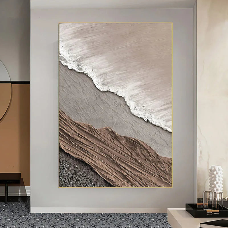 Abstract Flowing Textural Designs Canvas Wall Art