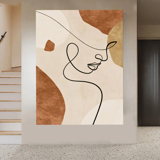 Abstract Flowing Textural Designs Canvas Wall Art