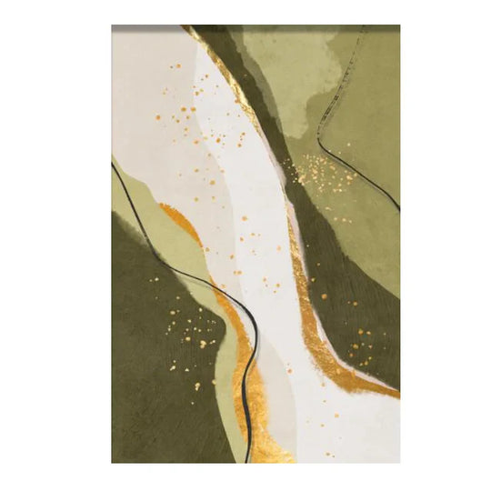 Abstract Flowing Textural Designs Canvas Wall Art