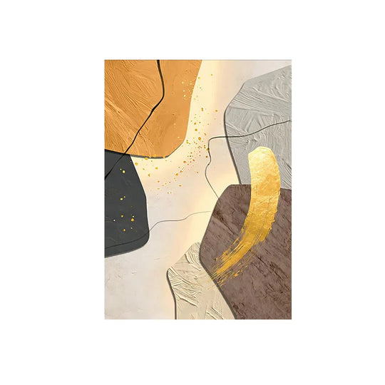 Abstract Flowing Textural Designs Canvas Wall Art