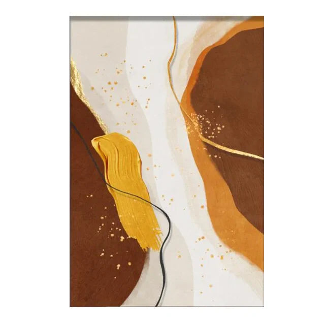 Abstract Flowing Textural Designs Canvas Wall Art