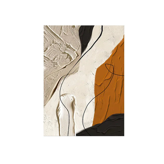 Abstract Flowing Textural Designs Canvas Wall Art