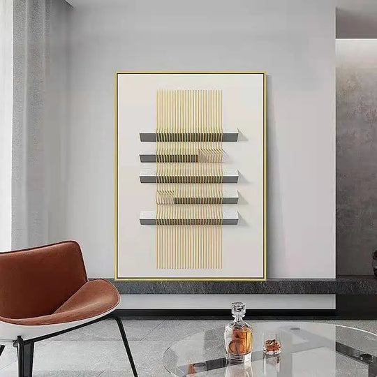 Abstract Geometric Modern Aesthetics Canvas Wall Art