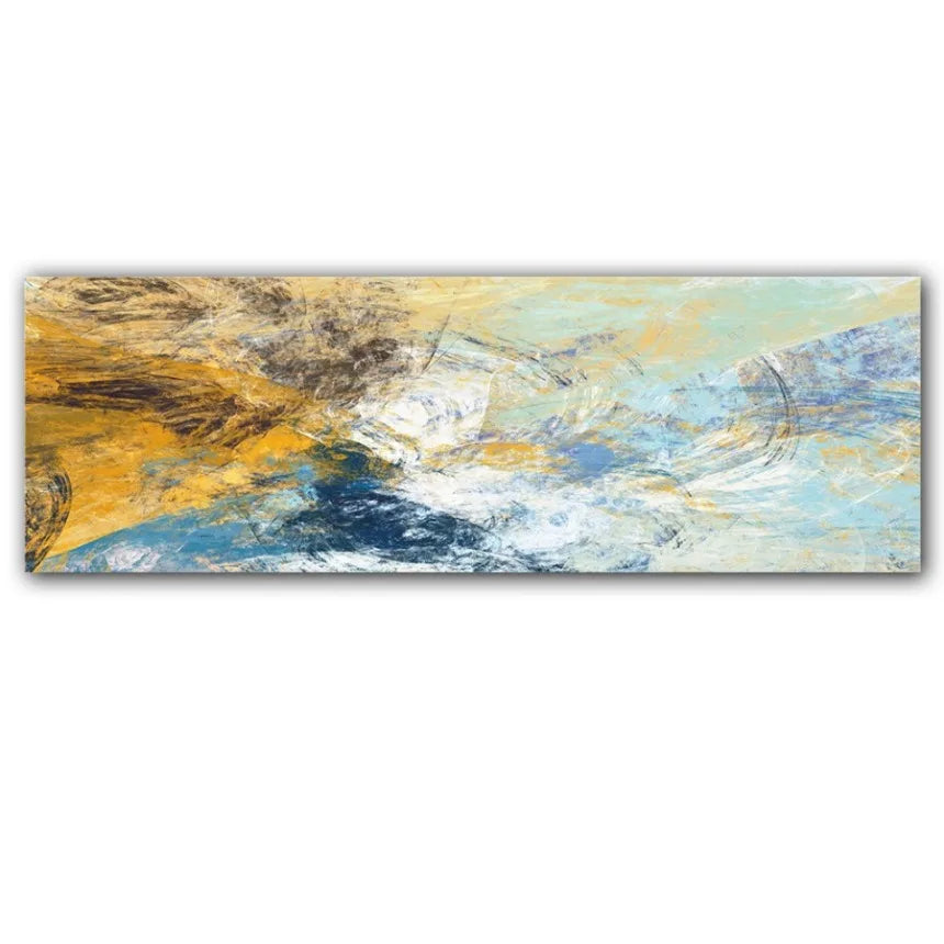 Abstract Minimalist Flowing Landscape Wide Format Canvas Wall Art Unframed