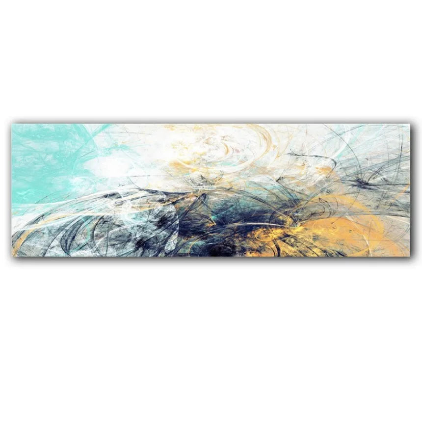Abstract Minimalist Flowing Landscape Wide Format Canvas Wall Art Unframed