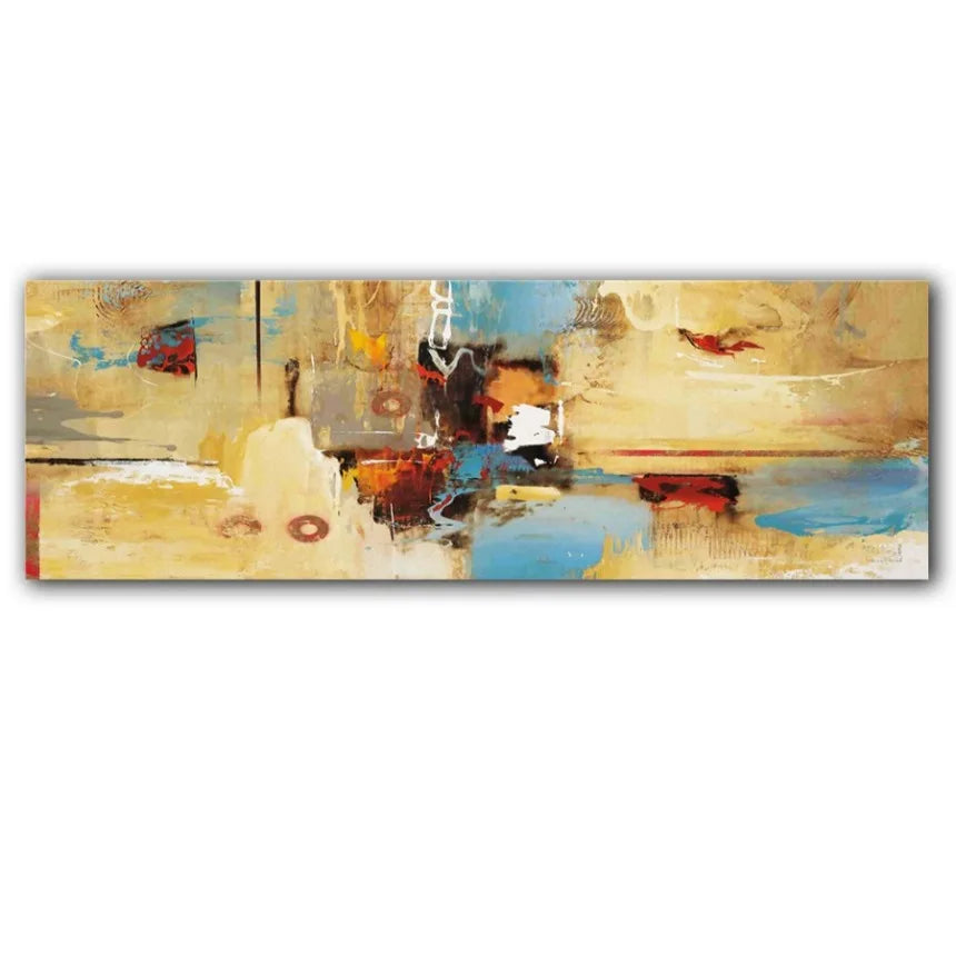 Abstract Minimalist Flowing Landscape Wide Format Canvas Wall Art Unframed